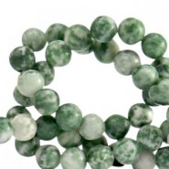 Naturstein Perlen Skarn 4mm Marble green